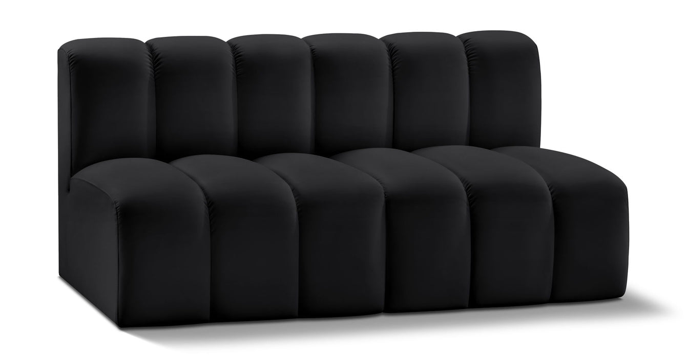Arc - Faux Leather 2 Seats Modular Sofa