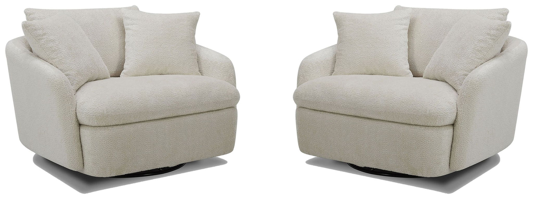 Boomer - Large Swivel Chair with 2 Pillows