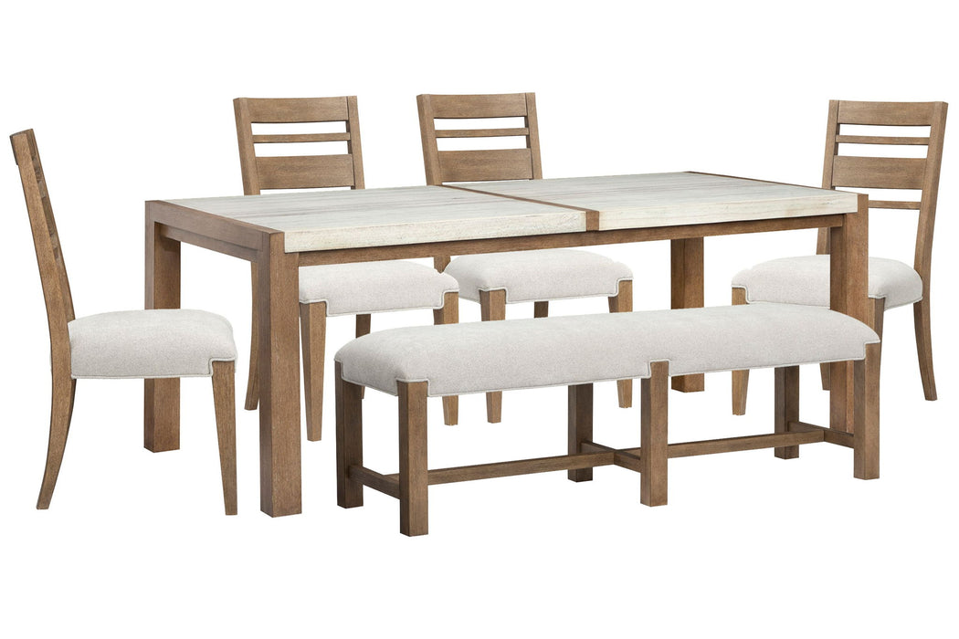 Plum Creek - 6 Piece Rectangular Dining Table Set
