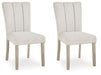 Larawyn - Dining Upholstered Side Chair (Set of 2) - Bisque - Albert's Furniture (Wayne, MI)