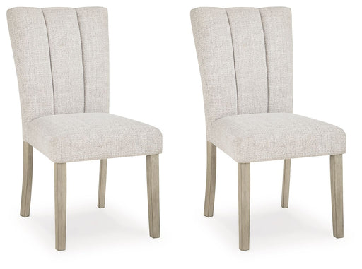 Larawyn - Dining Upholstered Side Chair (Set of 2) - Bisque - Albert's Furniture (Wayne, MI)