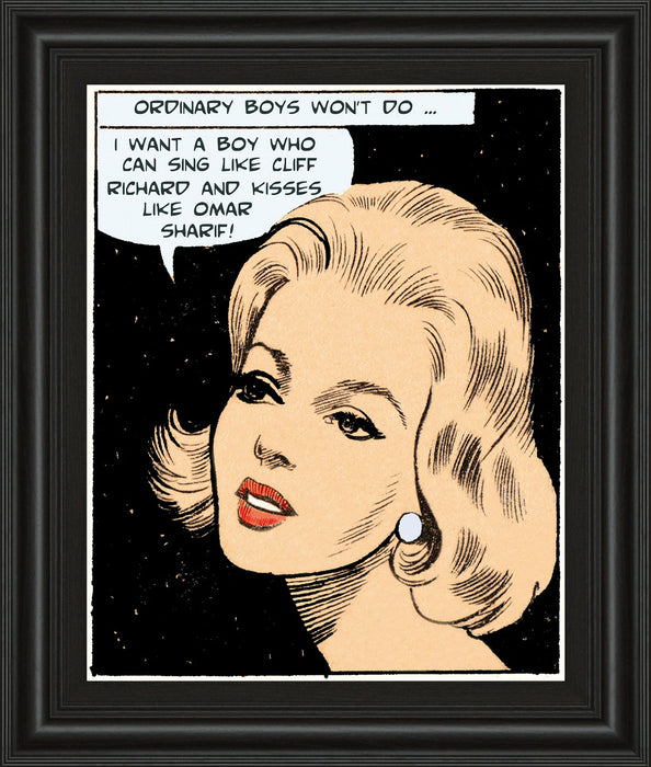 Ordinary Boys Won't Do By Roy Newby - Framed Print Wall Art - Beige