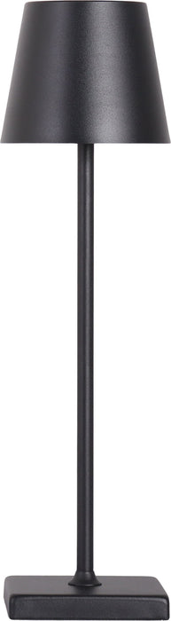 "Eclipse Aura I" Rechargeable LED Metal Accent Lamp (Set of 2) - Black