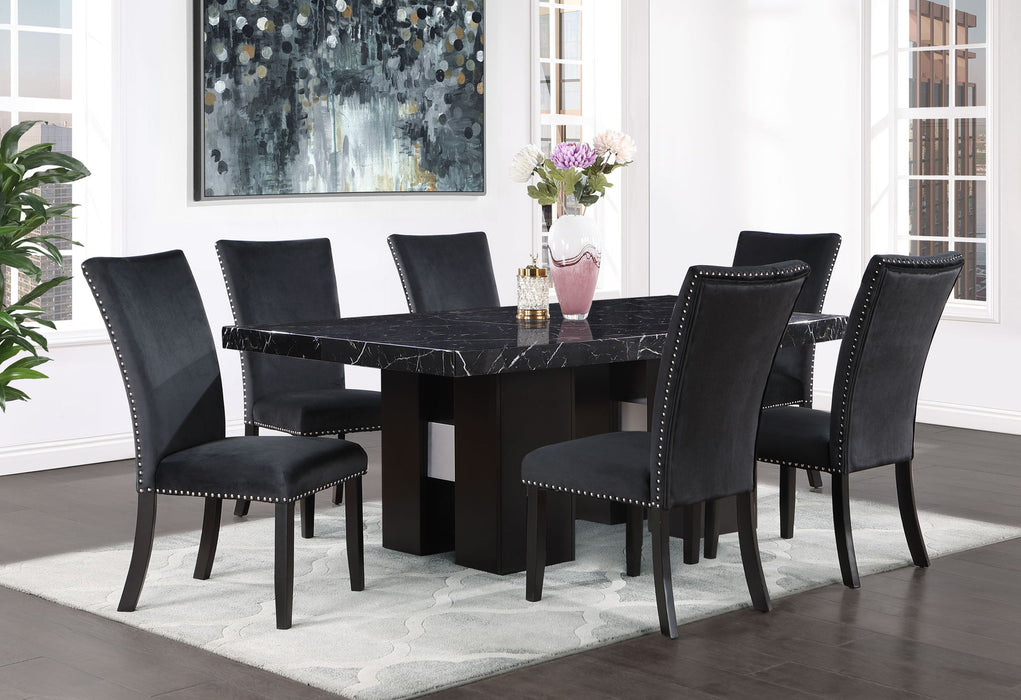 D03 - 9 Piece Dining Room Set (Dining Table And 8 Dinning Chairs) - Black - Albert's Furniture (Wayne, MI)