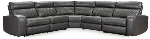 Samperstone - Power Reclining Sectional - Albert's Furniture (Wayne, MI)