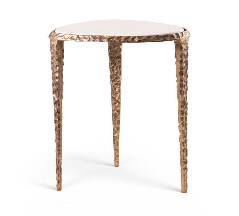 Gild - Aluminum Base And Genuine Marble Top Table
