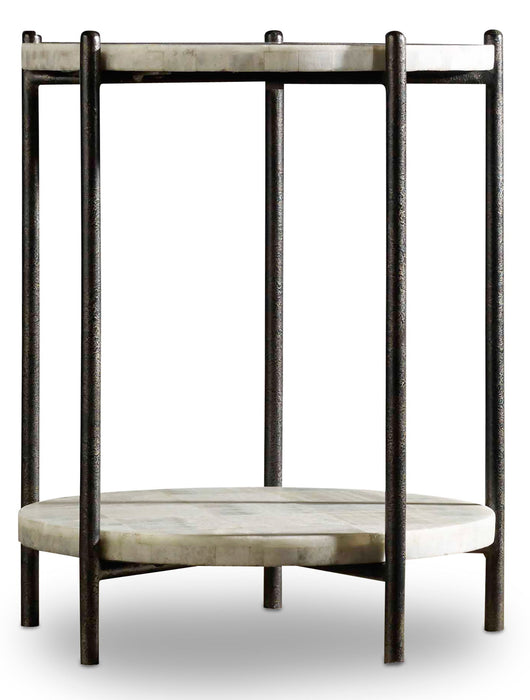 Melange - Blythe Accent Table - Black / Beige