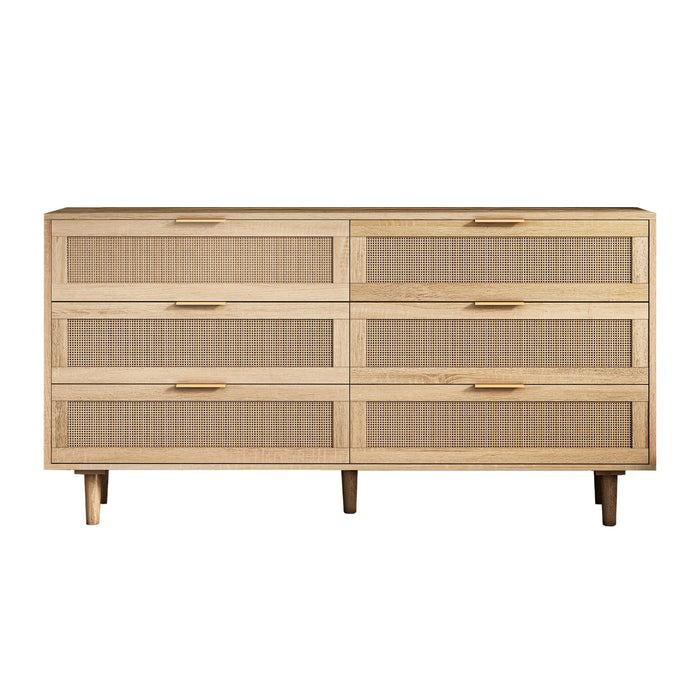 Modern 6 Drawer Storage Cabinet For Bedroom
