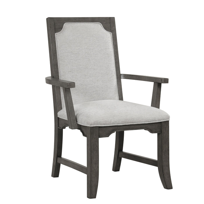 Lisbon - Dining Arm Chair (Set of 2) - Gray