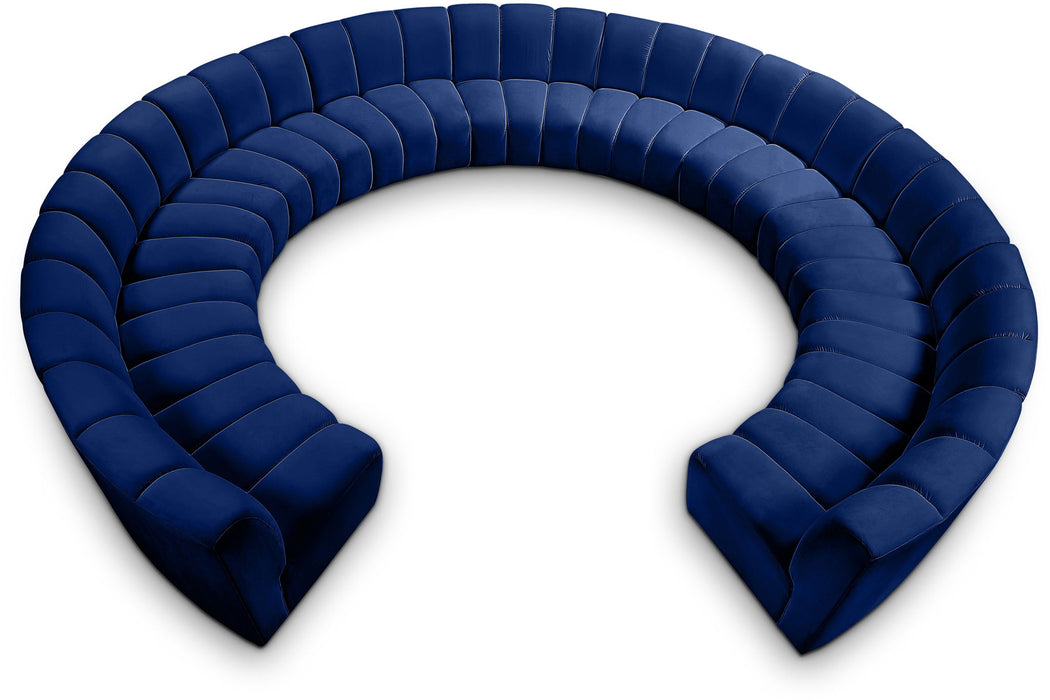 Infinity - 11 Piece Velvet Modular Sectional