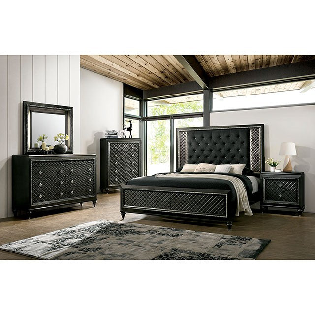 Demetria Metallic Gray Cal.King Bed