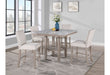D4010 - 7 Piece Dining Room Set (Bar Table And 6 Bar Stools) - Natural / White - Albert's Furniture (Wayne, MI)