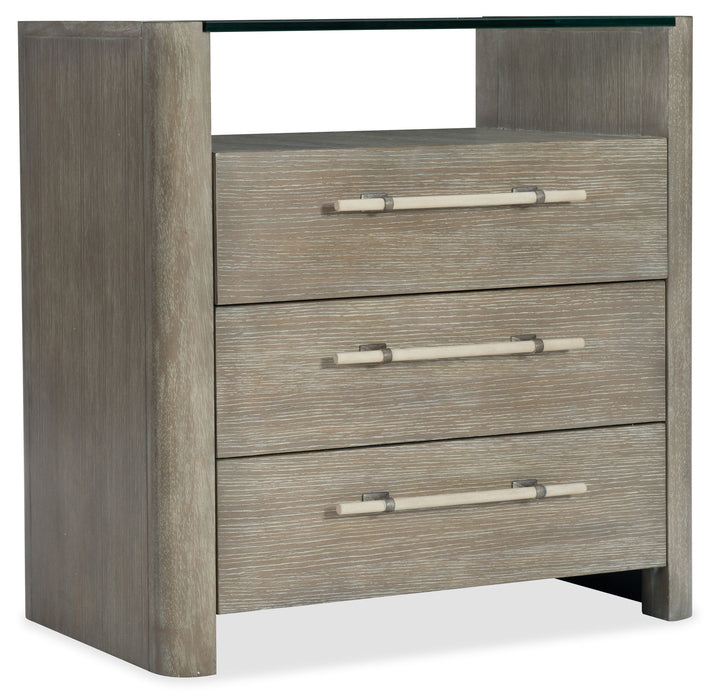Affinity - 3-Drawer Nightstand - Gray
