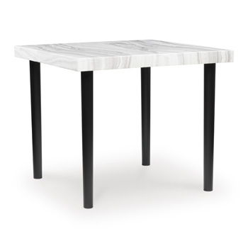 Mervannie - Square Dining Room Counter Table - Gray / Black - Albert's Furniture (Wayne, MI)