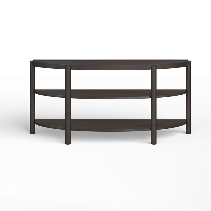 Hadleigh - Demilune Sofa Table - Coffee Bean