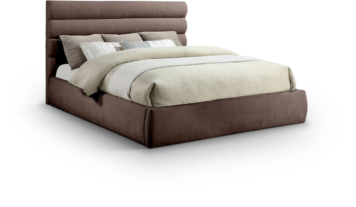 Adam - Chenille Fabric Bed With 52" Headboard