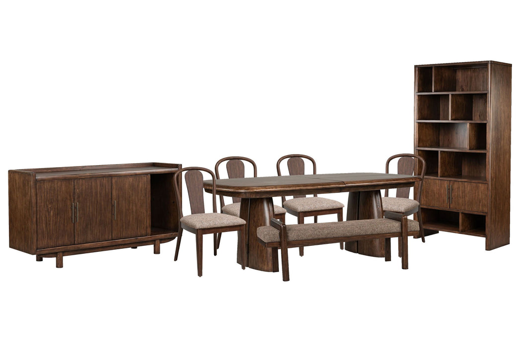 Belville - Extendable Trestle Dining Table Set