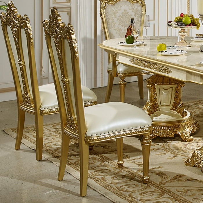 HD-5133 - Arm Chair - Gold / Pearl