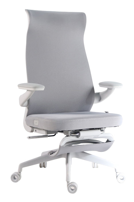 Dc - Fabric Massage Desk Chair - White