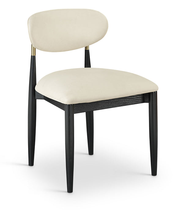 Riccio - Dining Side Chair (Set of 2) - Black And Gold Frame