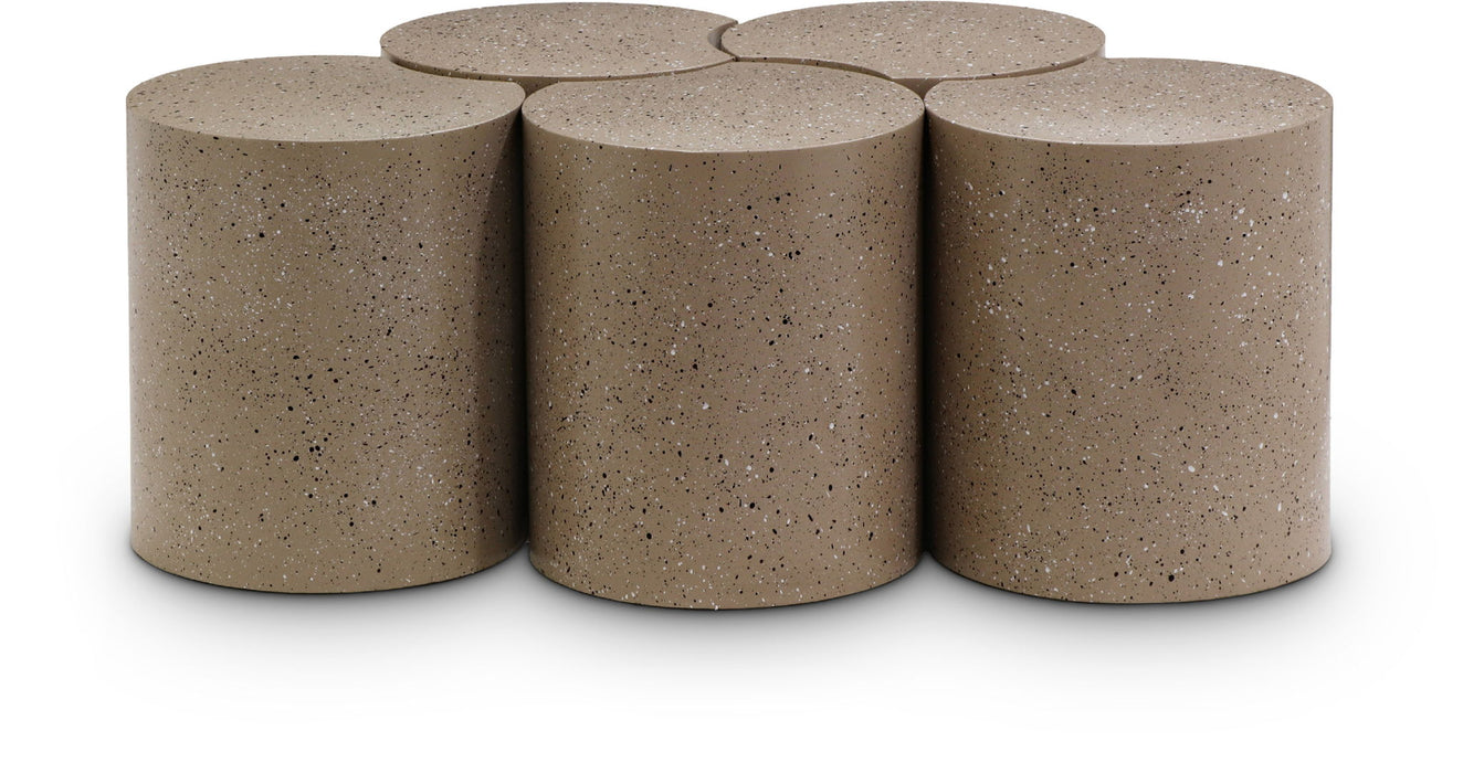 Dimple - 5 Piece Modular Coffee Table - Terazzo Finish