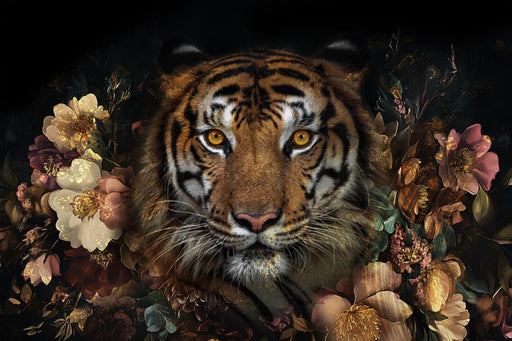 Floral Gaze - 40" x 60" Framed Wall Art - Brown - Albert's Furniture (Wayne, MI)