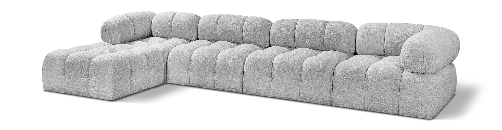 Ames - 5 Piece Fabric Modular Sectional