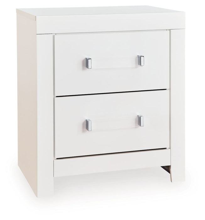 Maeling - Two Drawer Night Stand - Albert's Furniture (Wayne, MI)
