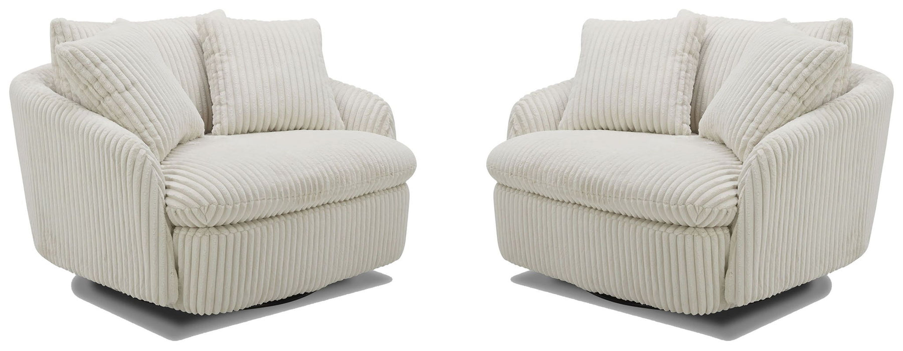 Boomer - Large Swivel Chair with 2 Pillows