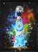 Electric Splash Spirit - 21" x 29" Framed Wall Art - Blue - Albert's Furniture (Wayne, MI)