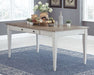 Skempton - RECT DRM Table w/Storage - White - Albert's Furniture (Wayne, MI)