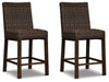 Paradise Trail - Barstool (Set of 2) - Medium Brown - Albert's Furniture (Wayne, MI)