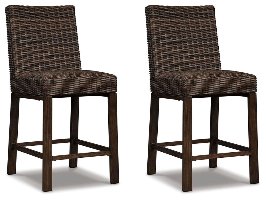 Paradise Trail - Barstool (Set of 2) - Medium Brown - Albert's Furniture (Wayne, MI)