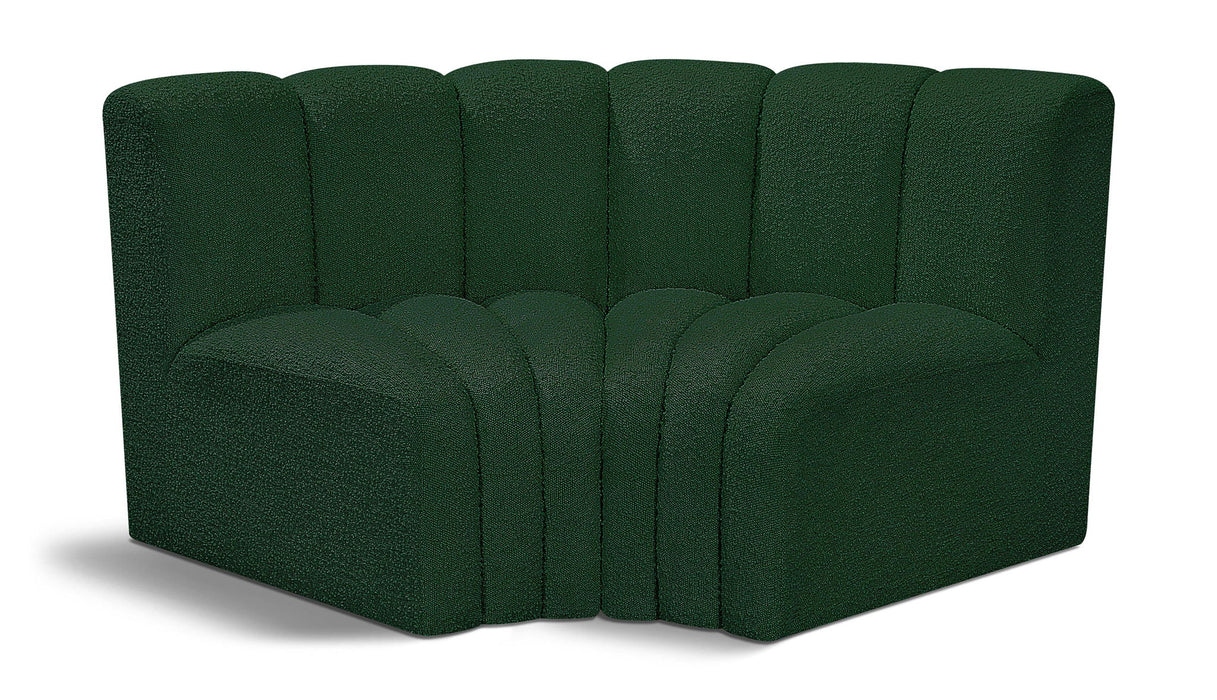 Arc - Boucle Fabric 2 Piece Modular Sofa