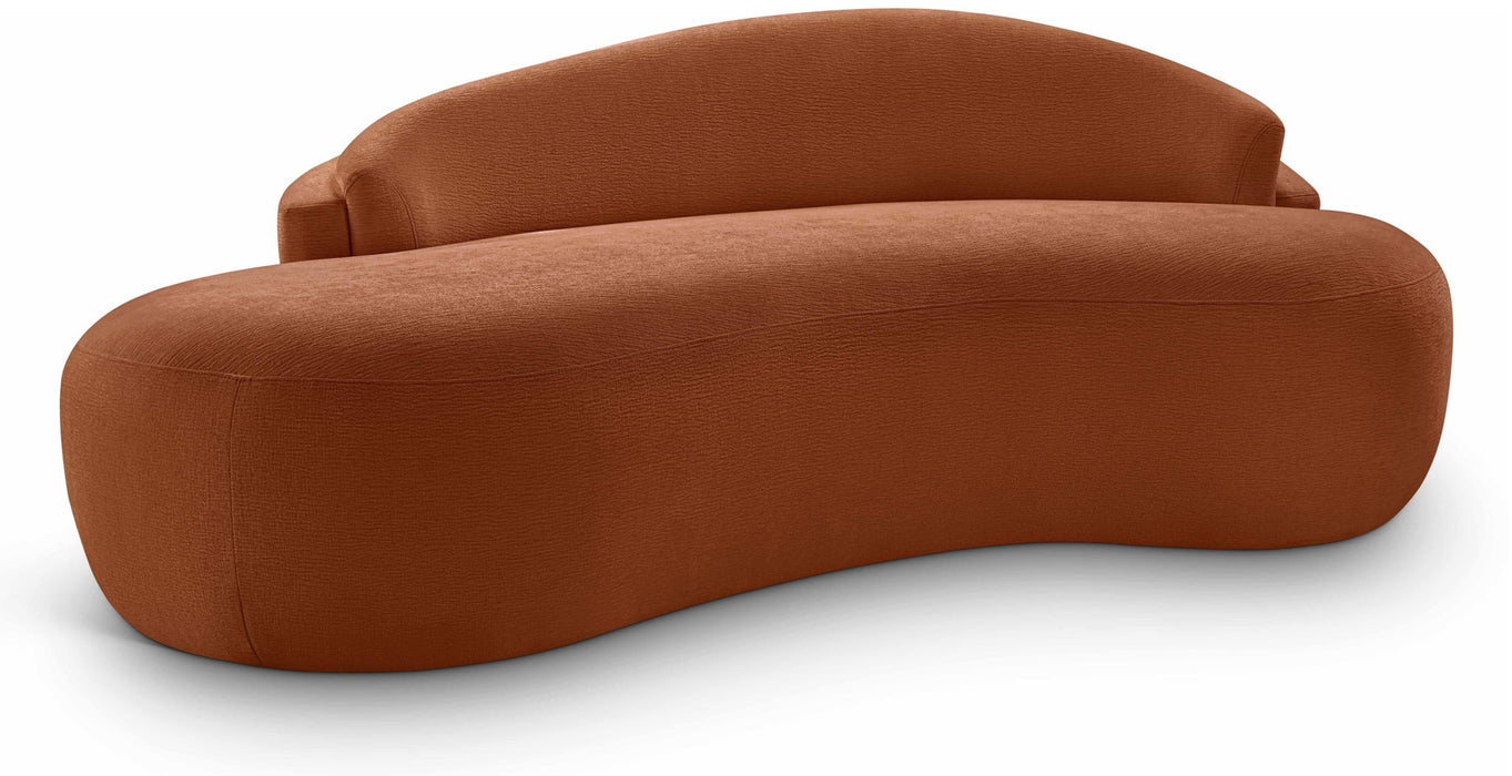 Caspian - Chenille Fabric Upholstered Loveseat