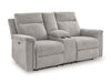 Barnsana - Dbl Power Reclining Loveseat With Console - Albert's Furniture (Wayne, MI)