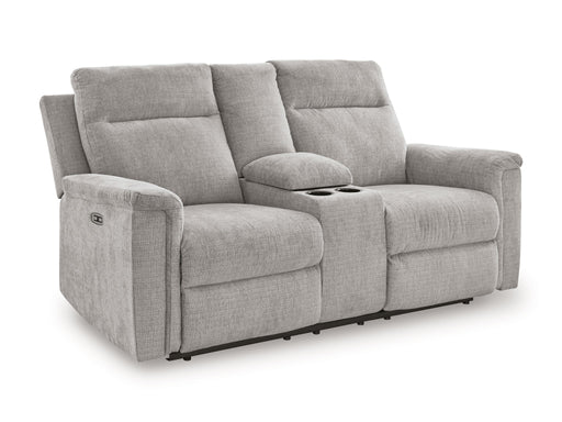 Barnsana - Dbl Power Reclining Loveseat With Console - Albert's Furniture (Wayne, MI)