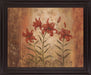 Amber Lily Trio - 28" x 34" Framed Wall Art - Light Brown - Albert's Furniture (Wayne, MI)