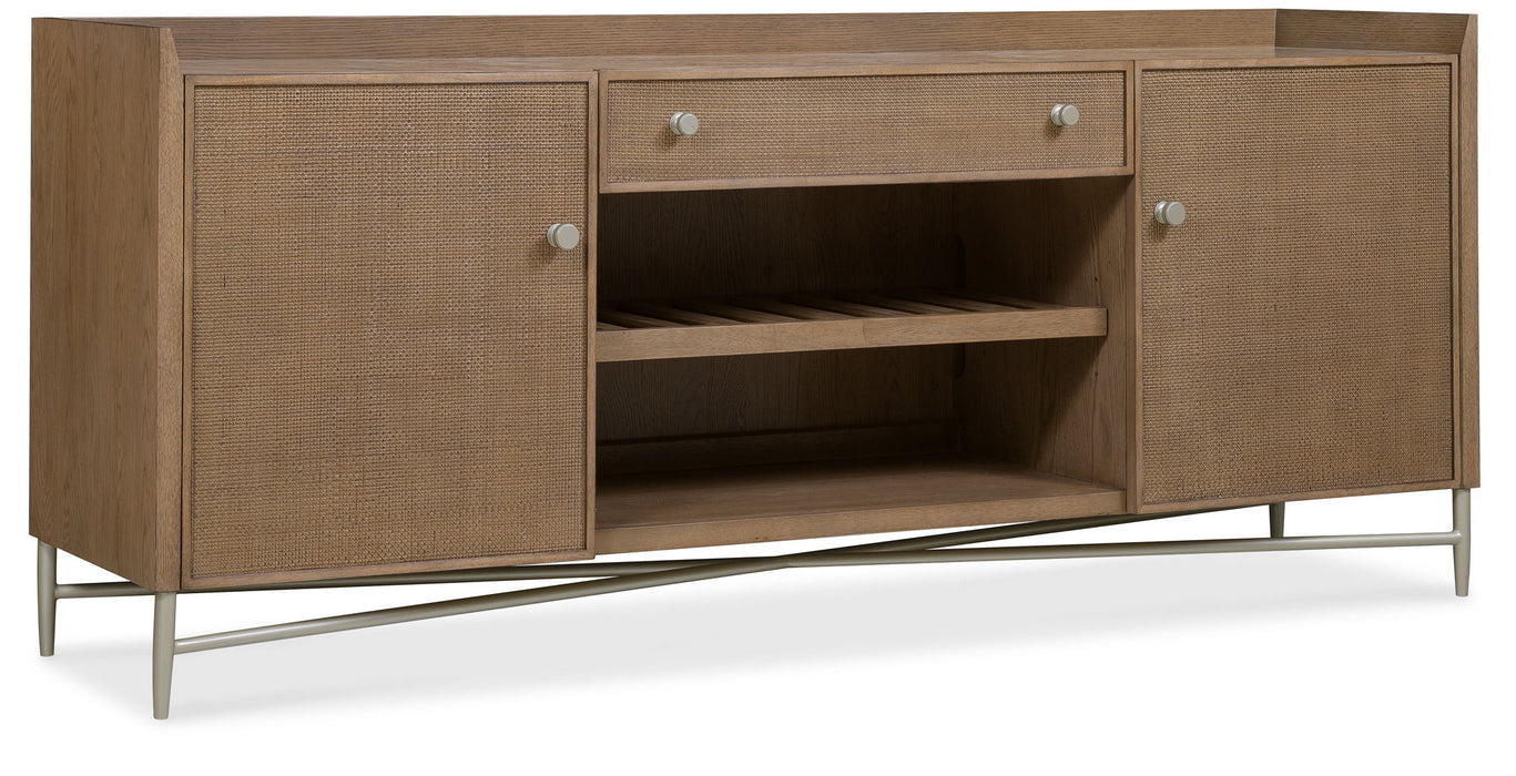 Sonnet - Sonnet Credenza - Dark Gray / Light Brown