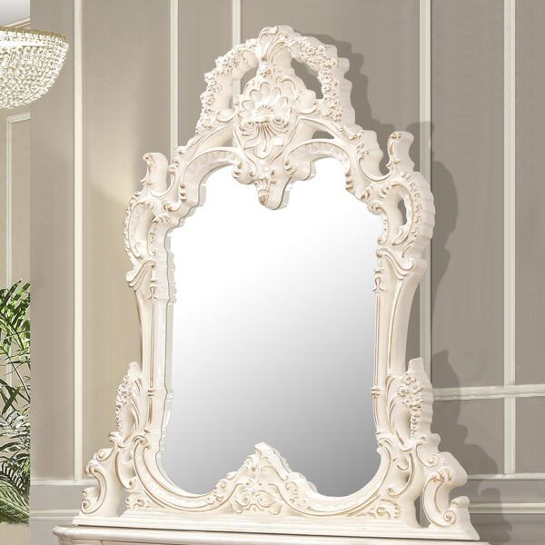 HD-998I - Mirror - Ivory With Gold Highlights