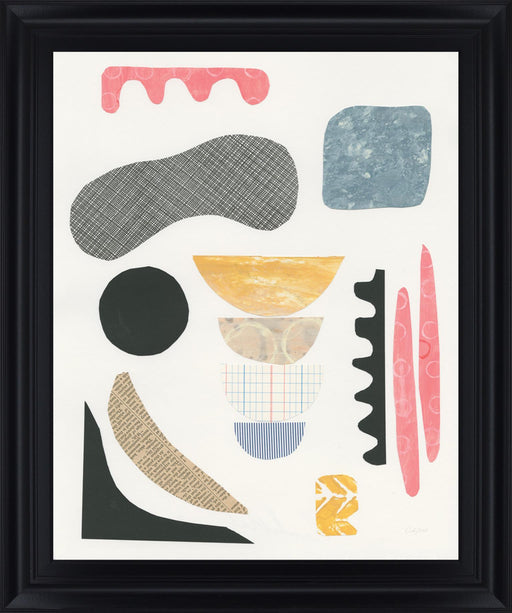 Playful Shapes - 28" x 34" Framed Wall Art - Pink - Albert's Furniture (Wayne, MI)