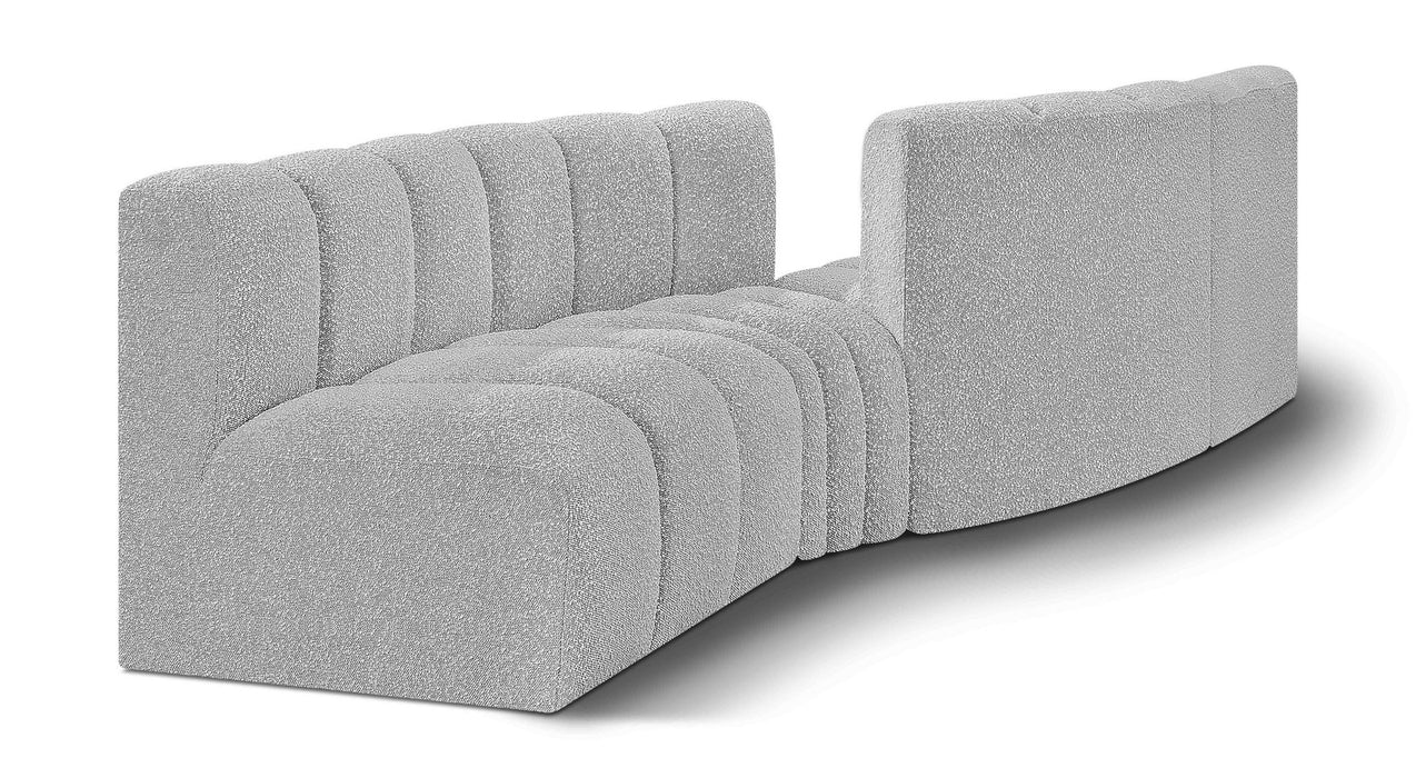 Arc - Boucle Fabric 4 Piece Sofa