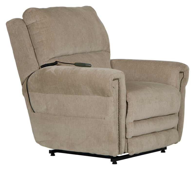 Warner - Power Headrest With Lumbar Power Lay Flat Recliner