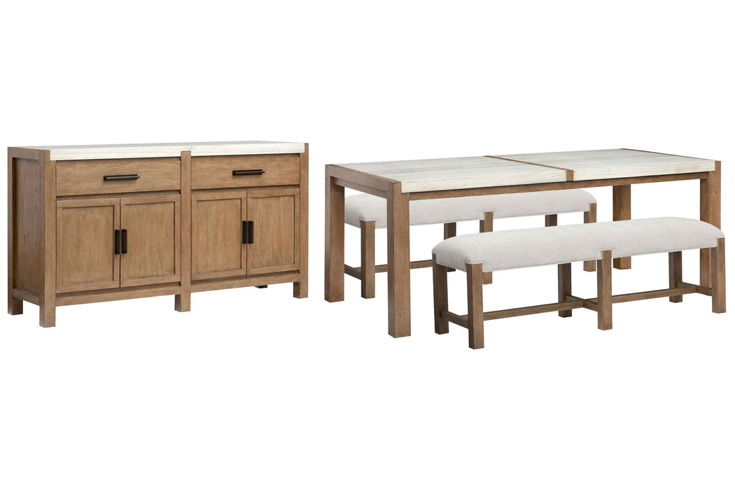 Plum Creek - 4 Piece Rectangular Dining Table Set