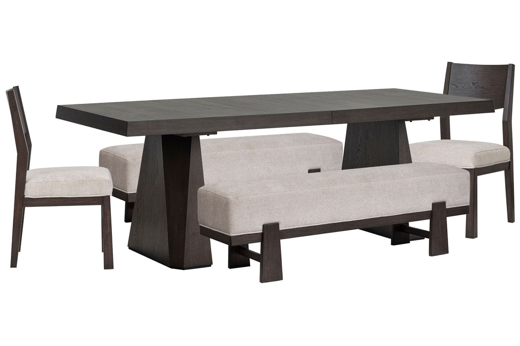 Tauren - Double Pedestal Dining Table Set
