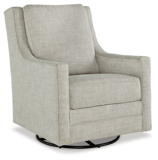 Kambria - Swivel Glider Accent Chair - Fog - Albert's Furniture (Wayne, MI)