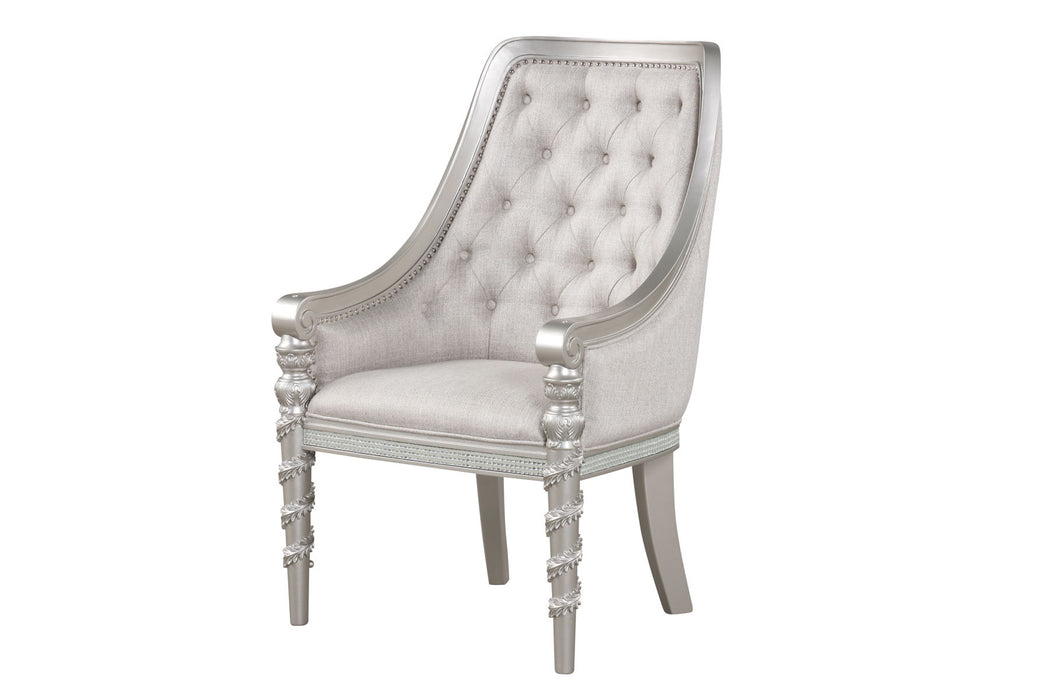 Elena - Arm Chair (Set of 2) - Silver