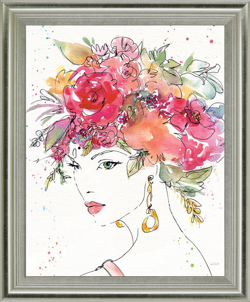 Blossom Muse - 28" x 34" Framed Wall Art - Pink - Albert's Furniture (Wayne, MI)