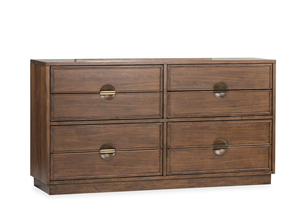 Selena - Double Drawer Dresser - Brown