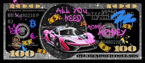 Glitzy Racer Dream - 28" x 63" Framed Wall Art - Albert's Furniture (Wayne, MI)